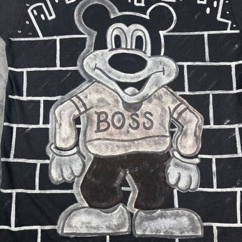 Vintage Mickey Boss Graffiti T-Shirt Men’s L Single Stitch Grunge 90s FOTL - Picture 2 of 10