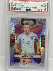 2018 Panini Prizm World Cup Hyper Silver Prizm #62 Harry Kane England PSA 9