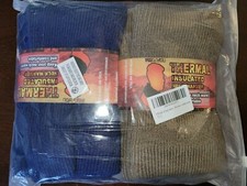 FWAJUYA 4 Pack Thermal Insulated Neck Warmers Mens Womens Boys Blue Brown