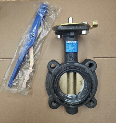 NIBCO 2 1/2'' LD-2000-3 DI LUG STYLE BUTTERFLY VALVE - MADE IN USA - NEW