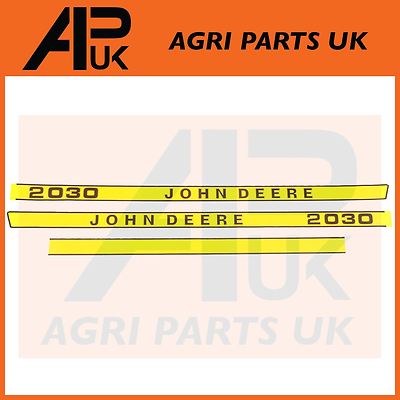 Motorhaube Motorhaube Aufkleber Aufkleber Set Kit Emblem Transfers für John Deere 2030 Traktor