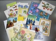 Vintage LOT of 15 UNUSED Holiday Greeting Cards Hallmark 70s 80s Ephemera 5