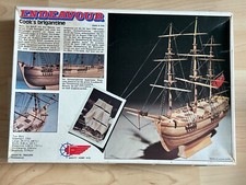 Vintage 1973 MANTUA Model Italy HMS Endeavour Cook‘s Brigantine Bausatz 1:120