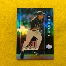 ALEX RODRIGUEZ , MARINERS , 2001 UPPER DECK E-CARD , INSERT BASEBALL CARD E2