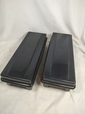 Lot Of 2 Vintage Alpha Plastic Cassette Storage Cases Hold 15 To 24 Tapes Each