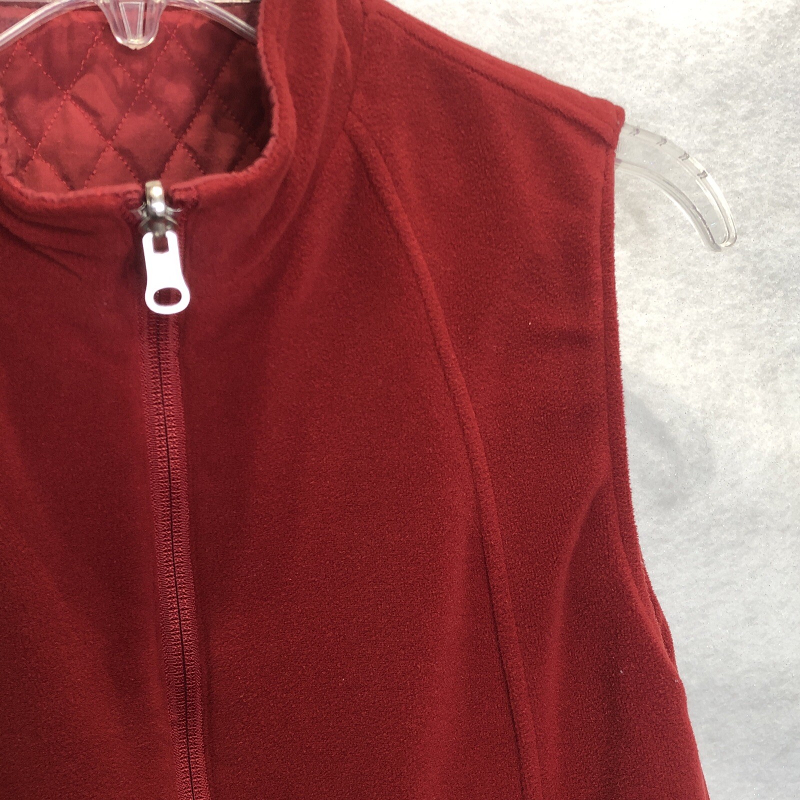 Gilet reversibile Fila rosso donna M pile trapuntato