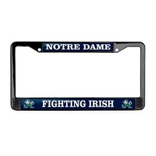 Notre Dame Fighting Irish Ncaa 3d 2-hole Black Metal License Plate Frame Notre Dame Fighting Irish Ncaa 3d 2-hole Black Metal License Plate Frame
