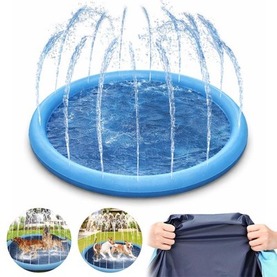 170cm Hunde Sprinkler Wasser Spielmatte Splash Pad Matte Sommer Wasserspielzeug
