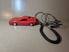 Vintage Betacom Ferrari Formula Testarossa Corded Telephone/Manual UNTESTED