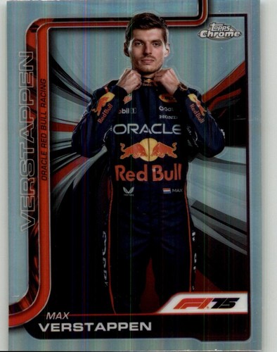 Max Verstappen 2025 Topps Chrome Formula 1 Refractor #1 Oracle Red Bull Racing