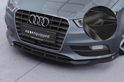 CSR Frontspoiler | Cup-Spoilerlippe mit ABE für Audi A3 8V CSL870-G Glossy schwa