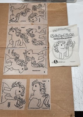 Super RARE VTG 1983 My Little Pony Shrinky Dinks G1 Milton Bradley MLP