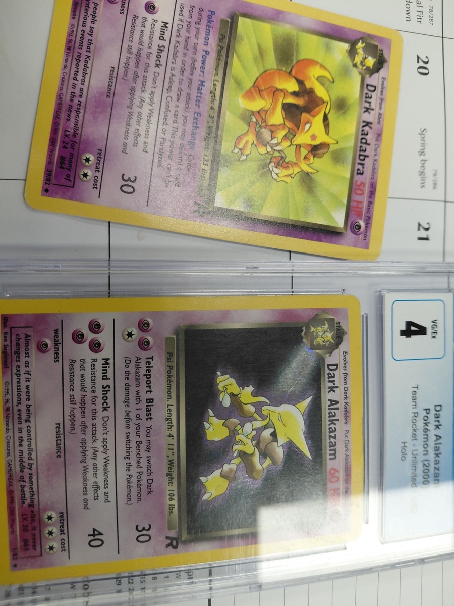 Dark Alakazam 1/82 Team Rocket Holo for sale online | eBay Dark Alakazam 1/82 Team Rocket Holo for sale online | eBay