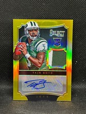 2014 Panini Select Rookie Auto Jerseys Tajh Boyd #210 Gold Prizm /10 RPA RJA