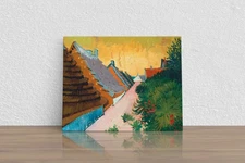 Vincent van Gogh "Street in Saintes-Maries" Canvas Print Wall Art Home Decor