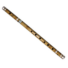 Flute Woodwind Musical Instrument Handmade Natural Bamboo Bansuri 24" DD Scale