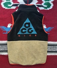 Nike ACG 3 Color Sherpa Fleece Vest Size Medium