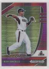 2020 Panini Prizm Draft Picks Red & Purple Hyper Prizm Nick Gonzales #PDP7 h6d