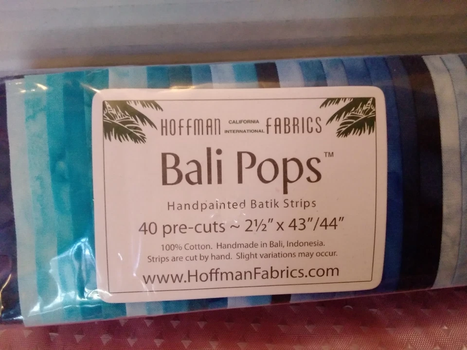 Tela Hoffman Telas Bali Pops #BP-508-BREAKERS 40 Pre Corte 2 1/2 x 43"/44" Foto 2 de 4
