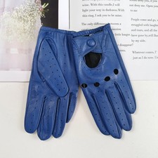 Leather Driving Gloves Women Genuine Sheepskin Thin Breathable Unlined Summer