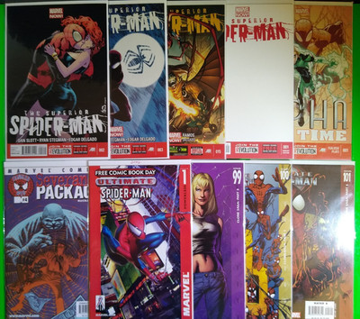 Lot of 10 Assorted 2000's Spider-Man Comics - Superior & Ultimate + More VF/NM 