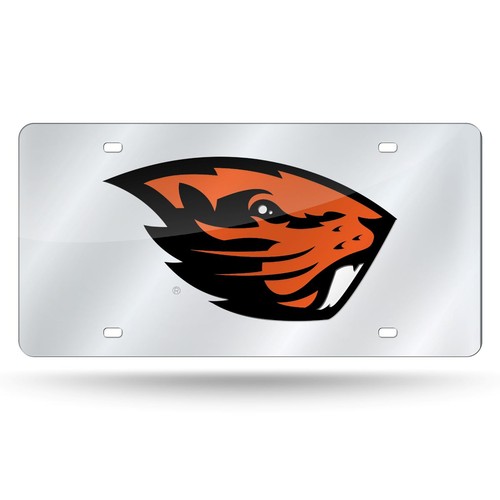 Oregon State Beavers Mirrored Laser Cut License Plate Laser Tag - Picture 1 of 7