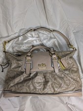 COACH Quilted Shoulder Handbag Beige 2way Item