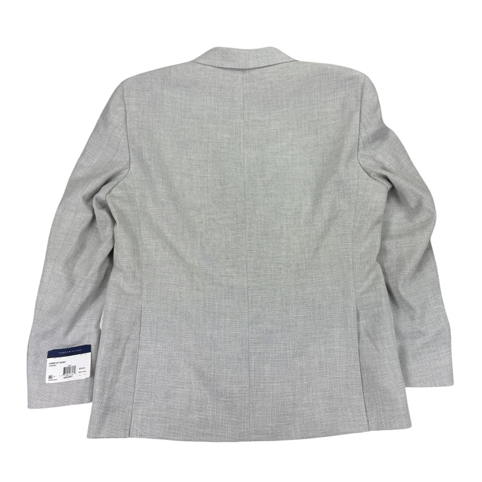 Abrigo deportivo Tommy Hilfiger para hombre TH Flex ajuste moderno tejido gris 40S Foto 4 de 4