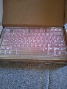 Clear Pink Keycaps,Transparent Keyboard Keycaps,,Shiny Pink, Characters 