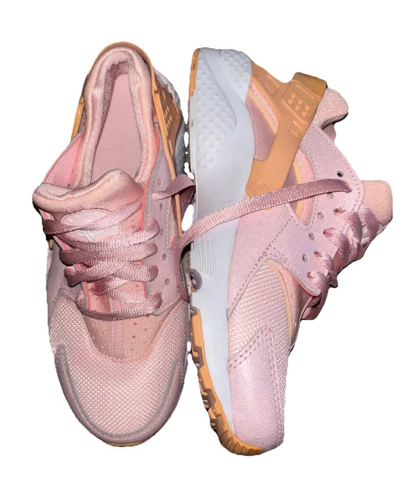 Tênis Nike Huarache Run infantil juvenil tamanho EUA 4.5Y prisma rosa 859592-600 - Imagem 4 de 4