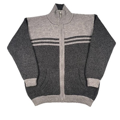 Alpaca Connection Full Zip Sweater Men s Size XL Alpaca Blend Soft Mock