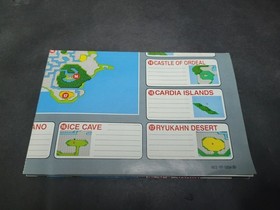 Final Fantasy 1990 Nintendo NES World Map / Enemy Chart NES-FF-USA(B)