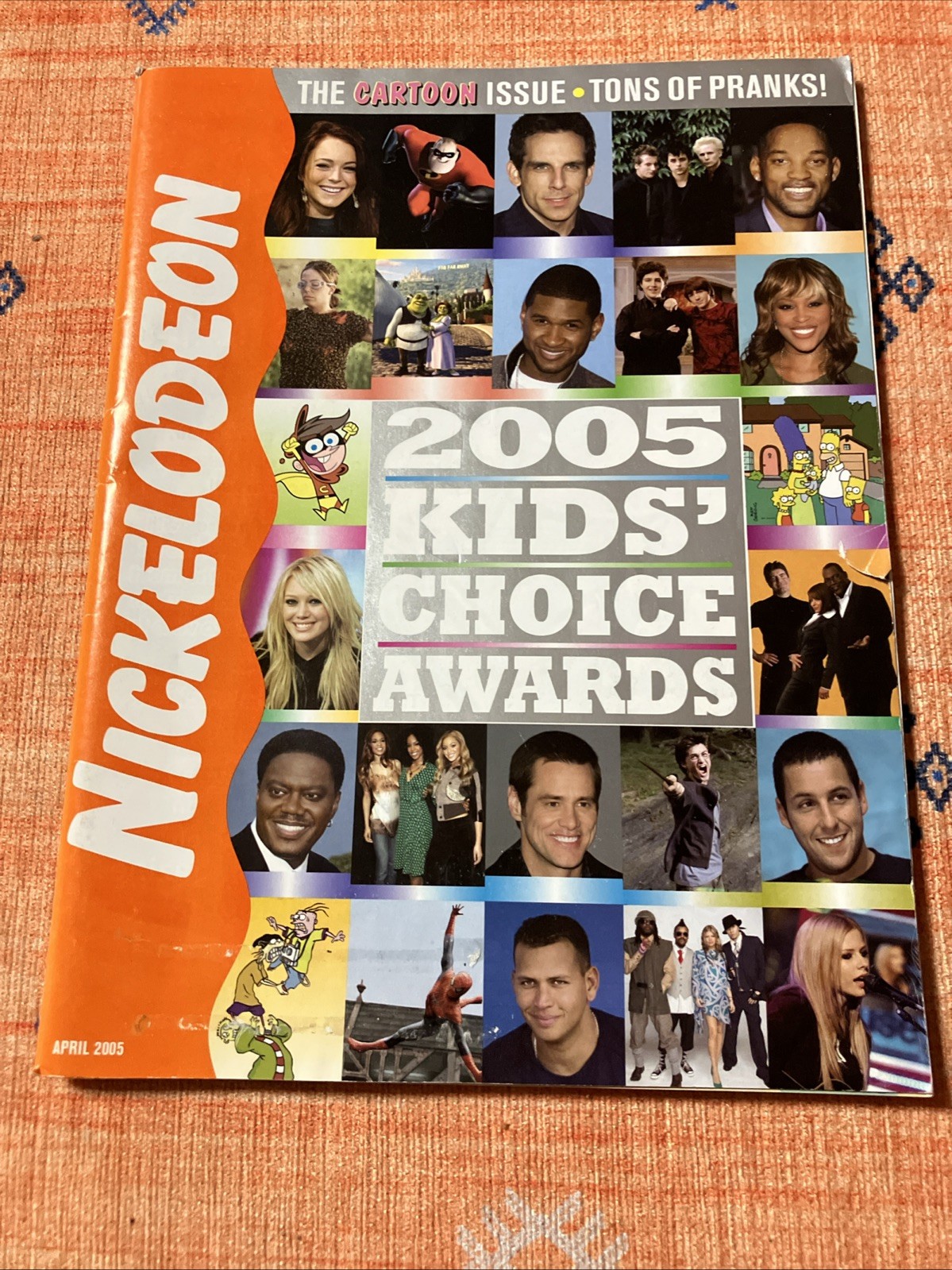 Nickelodeon Magazine April 2005 Kids’ Choice Awards RARE Simpsons SpongeBob READ