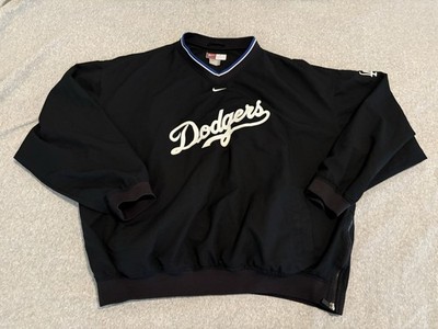 Vintage Nike MLB LA Los Angeles Dodgers Center Swoosh Black Jacket Mens 2XL XXL