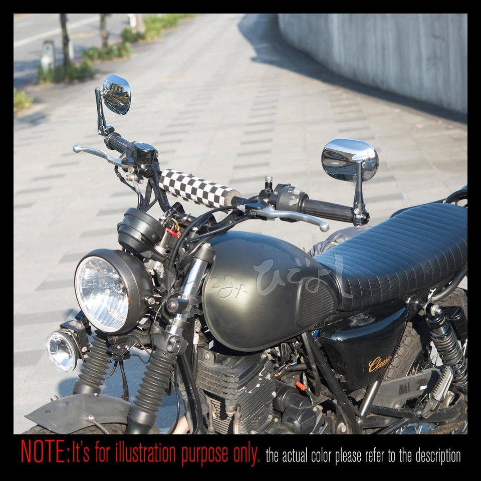 Espejos retrovisores STARK cromo brillante ovalados para Triumph Daytona 955i/600/650/675 Foto 2 de 4