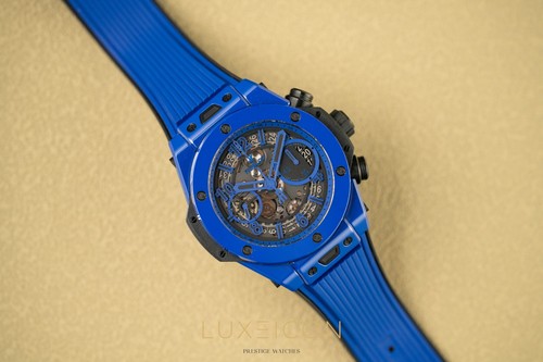 Hublot Big Bang Unico Blue Magic Ceramic 42mm 441.ES.5119.RX Rubber Limited Edit