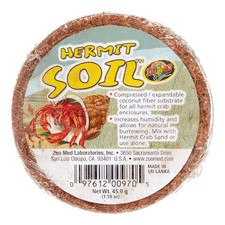 Compressed Coconut Fiber Substrate For Hermit Crabs 4 Pack 8 Liters Total