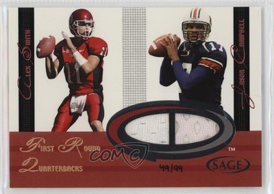 2005 SAGE Jersey Combos 49/99 Alex Smith Jason Campbell #C3 Rookie RC s1i