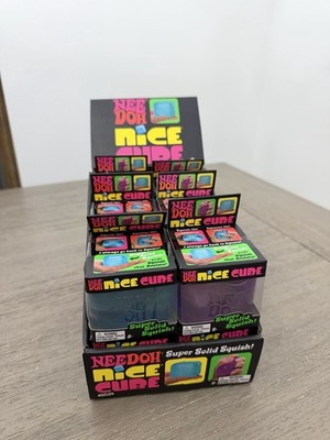 Schylling NeeDoh Nice Cube Super Solid Tactile Squish Squeeze Toy  LOT OF 12