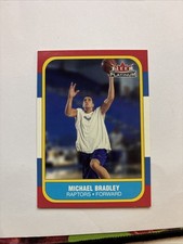 MICHAEL BRADLEY 2001-02 Fleer Platinum #245 RC Rookie Card Raptors [1986 Style]