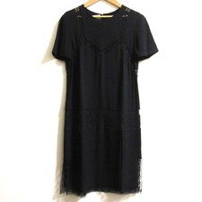 PRADA lace dress, size 38, black Women USED