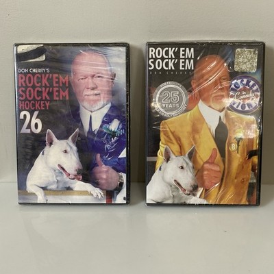 Lot of 2 Don Cherry's Rock Em Sock Em 25 years and 26 Hockey New DVD's