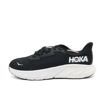 Hoka One Herren Arahi 7 Wide Sportschuhe Schwarz Weiß Mesh Laufschuhe EU 45 1/3