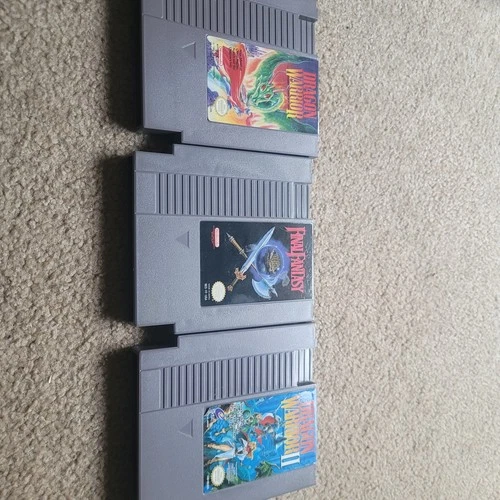 Nes Rpg Set Final Fantasy Dragon Warriors 1 And 2