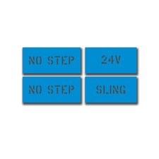 Lackierschablone Aufkleber 4er Set HMMWV Humvee Stencil US Army #A7337