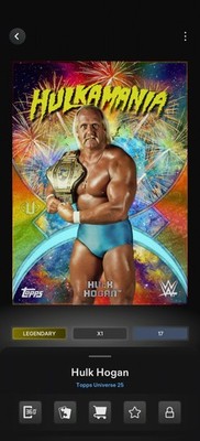 Topps WWE SLAM *DIGITAL* - Universe Gold Stone Namesakes LE/75 - Hulk Hogan