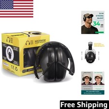 Certified 34dB NRR Ear Muffs - Perfect for Sports, Shooting, Sensory Overload