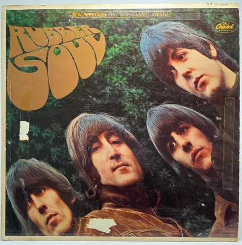 The Beatles – Rubber Soul Vinyl LP Capitol Rainbow Label 1973 1st Reissue G+/G-