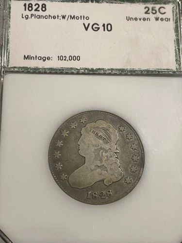 1828-P Capped Bust Quarter — photo from another recent sale