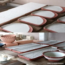 Masano Norio  Kutani ware No. 10 long dish  wood  Yamanami B (long  From Japan